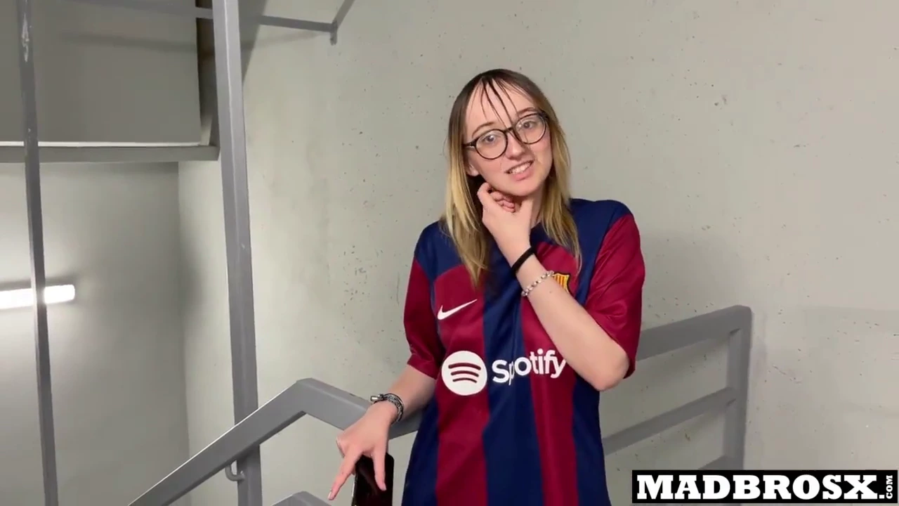 Watch and download free porn tube video of Barcelona fan gets double teamed by PSG fans in the stadium corridors. A hot brunette gives a blowjob before getting fucked hard and deep. Intense interracial action with a sexy slut.