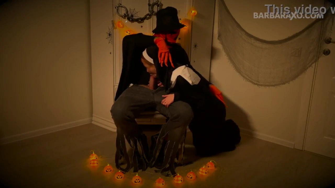 Watch and download free porn tube video of In this steamy online porn video, a curvy brunette with a big booty gets down and dirty with the Pumpkin King. The two engage in a variety of sexual acts, including oral sex, vaginal penetration, and anal play, all captured in stunning high definition.